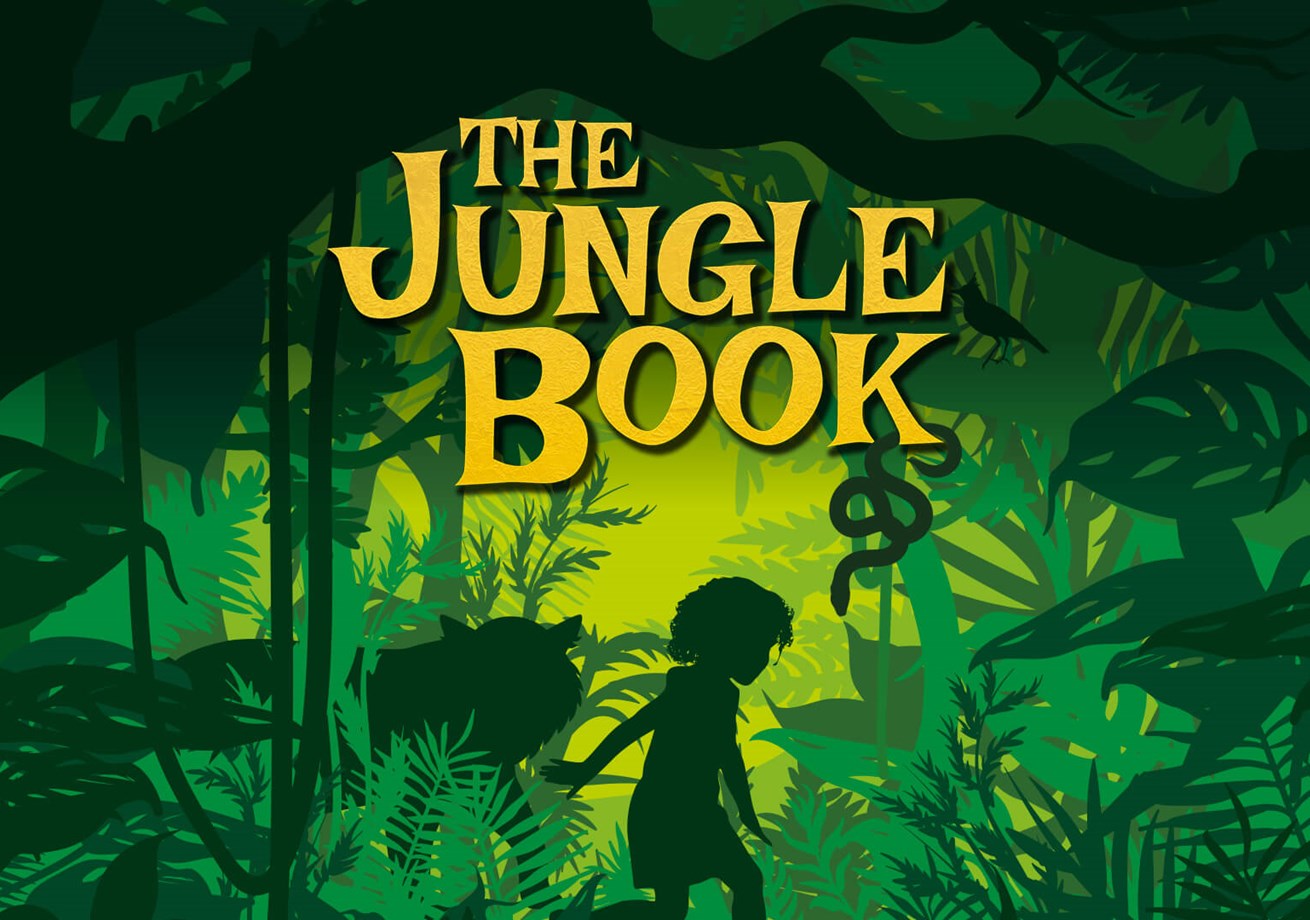 the jungle book, cover, theatre, artwork, design